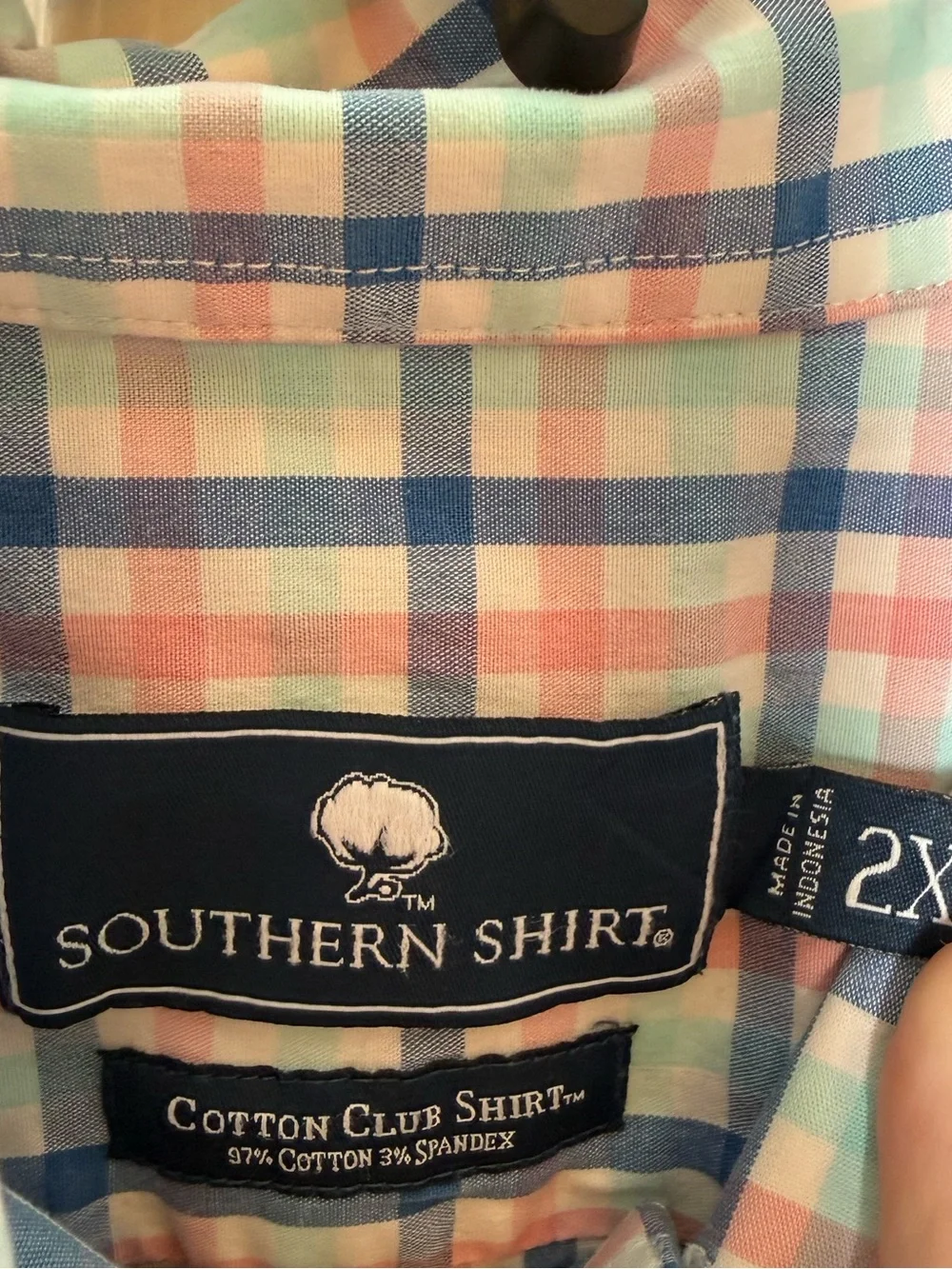 Southern Shirt Cotton Club Button Down Plaid Shirt
